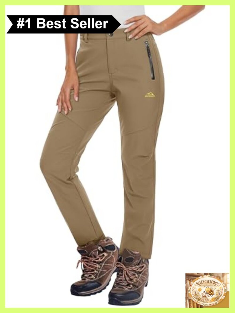 Women's Fleece Lined Waterproof Insulated Snow Ski Pants Winter Hiking Softshell